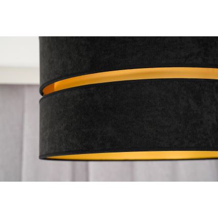 Duolla - Luster na lanku DUO 1xE27/15W/230V pr. 40 cm čierna/zlatá