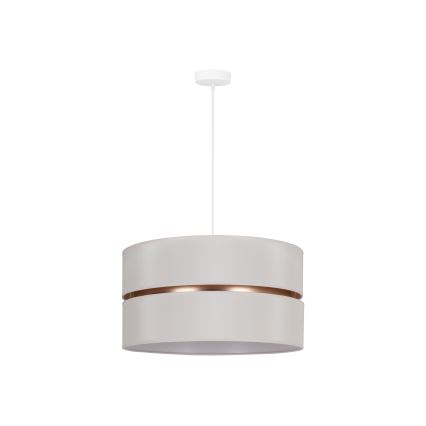Duolla - Luster na lanku DUO 1xE27/15W/230V pr. 40 cm krémová/zlatá