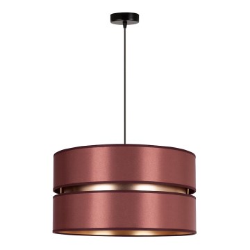 Duolla - Luster na lanku DUO 1xE27/15W/230V pr. 40 cm vínová/zlatá