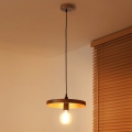 Duolla - Luster na lanku IRONLINE 1xE27/15W/230V pr. 30 cm medená/čierna