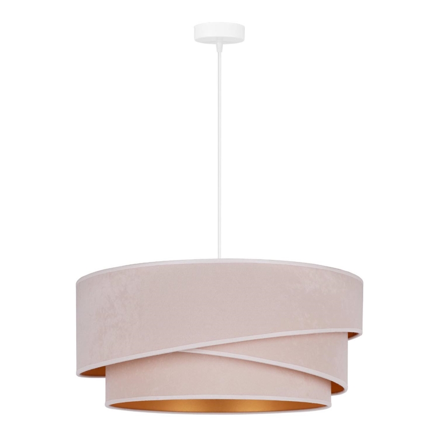 Duolla - Luster na lanku KOBO 1xE27/15W/230V pr. 45 cm krémová/zlatá