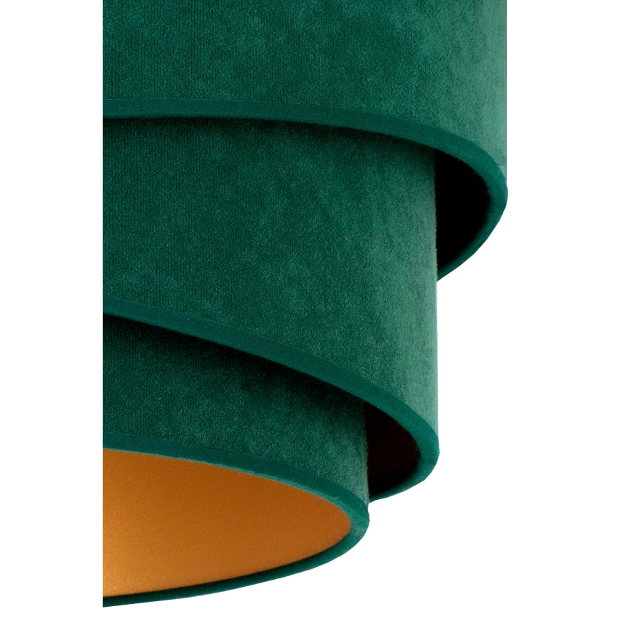 Duolla - Luster na lanku KOBO 1xE27/15W/230V pr. 45 cm zelená/zlatá