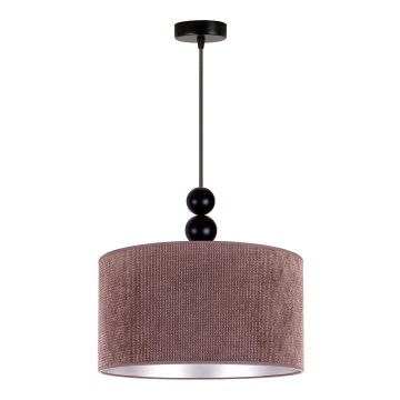 Duolla - Luster na lanku LYON 1xE27/15W/230V pr. 40 cm hnedá
