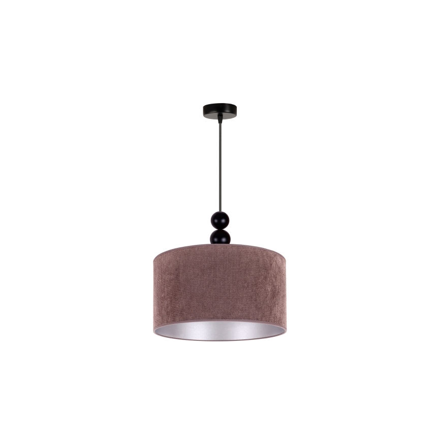 Duolla - Luster na lanku LYON 1xE27/15W/230V pr. 40 cm hnedá