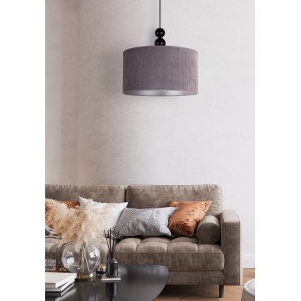 Duolla - Luster na lanku LYON 1xE27/15W/230V pr. 40 cm šedá