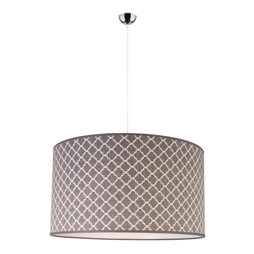 Duolla - Luster na lanku MAROKO 1xE27/40W/230V pr. 45 cm šedá