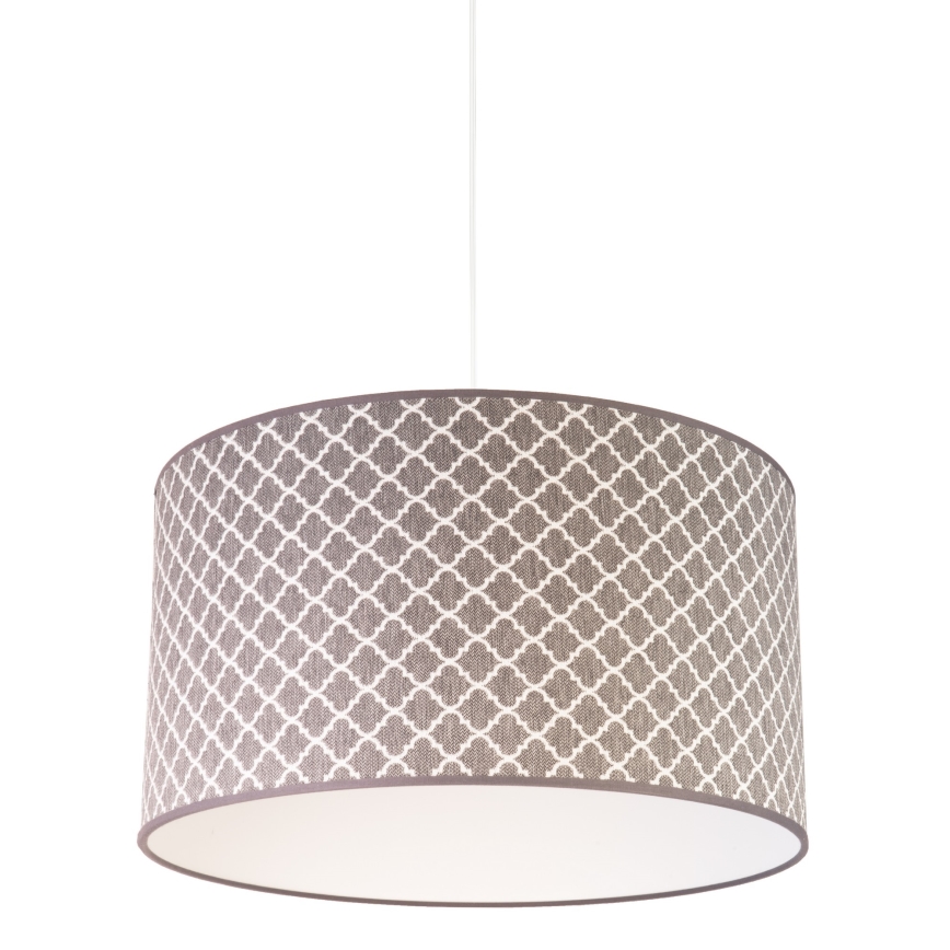 Duolla - Luster na lanku MAROKO 1xE27/40W/230V pr. 45 cm šedá