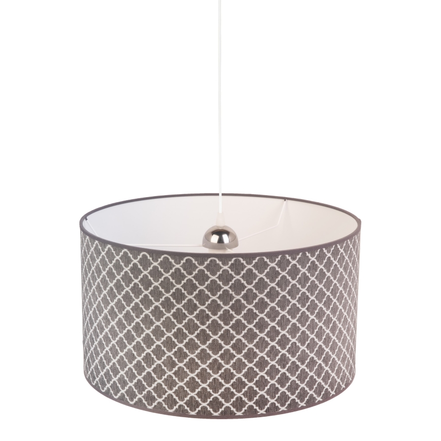 Duolla - Luster na lanku MAROKO 1xE27/40W/230V pr. 45 cm šedá