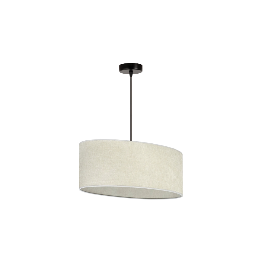 Duolla - Luster na lanku OVAL 1xE27/15W/230V šedá