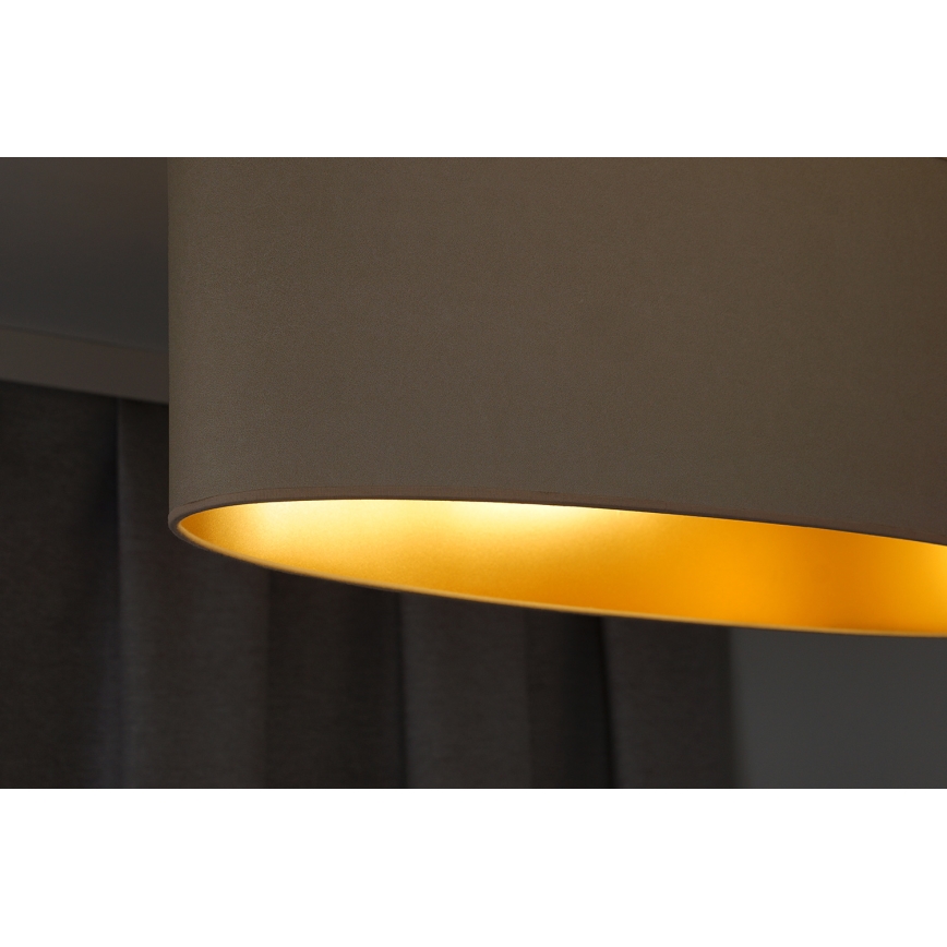 Duolla - Luster na lanku OVAL VEGAN 2xE27/15W/230V krémová