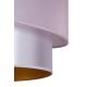 Duolla - Luster na lanku PARIS 1xE27/15W/230V pr. 40 cm ružová/strieborná/medená