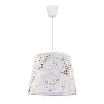 Duolla - Luster na lanku POP 1xE27/40W/230V vlna pr. 38 cm béžová