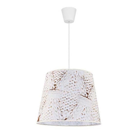 Duolla - Luster na lanku POP 1xE27/40W/230V vlna pr. 38 cm béžová