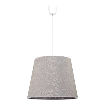 Duolla - Luster na lanku SOPRANO 1xE27/40W/230V pr. 38 cm strieborná