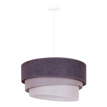 Duolla - Luster na lanku TRIO 1xE27/15W/230V pr. 45 cm antracit/šedá/biela