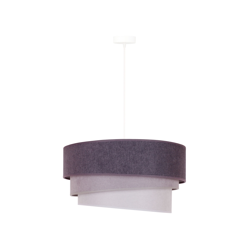 Duolla - Luster na lanku TRIO 1xE27/15W/230V pr. 45 cm antracit/šedá/biela