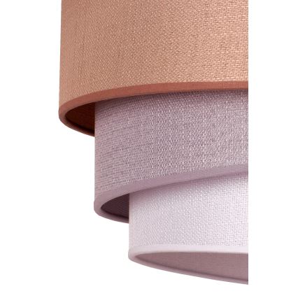 Duolla - Luster na lanku TRIO 1xE27/40W/230V pr. 45 cm hnedá/šedá/strieborná