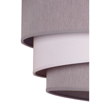 Duolla - Luster na lanku TRIO 1xE27/40W/230V pr. 45 cm šedá/biela