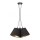 Duolla - Luster na lanku TWIGGY 3xE27/40W/230V pr. 45 cm čierna