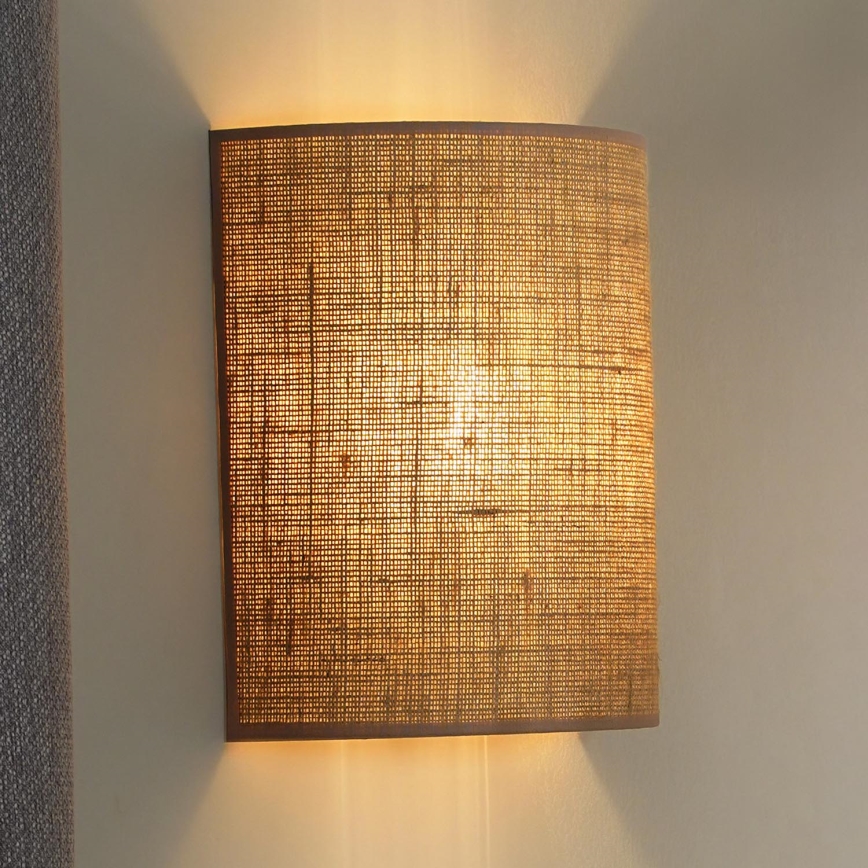 Duolla - Nástenné svietidlo YUTE 1xE27/15W/230V pr. 20 cm hnedá