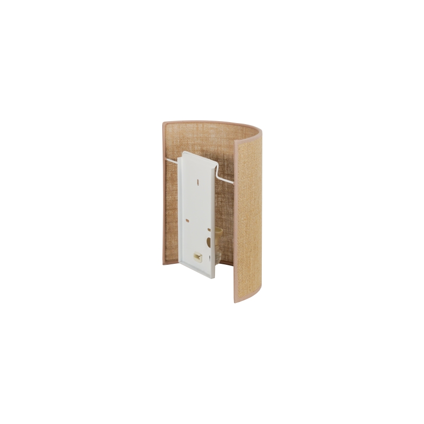 Duolla - Nástenné svietidlo YUTE 1xE27/15W/230V pr. 20 cm hnedá