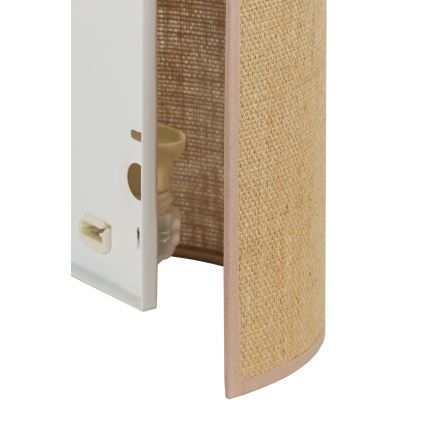 Duolla - Nástenné svietidlo YUTE 1xE27/15W/230V pr. 20 cm hnedá