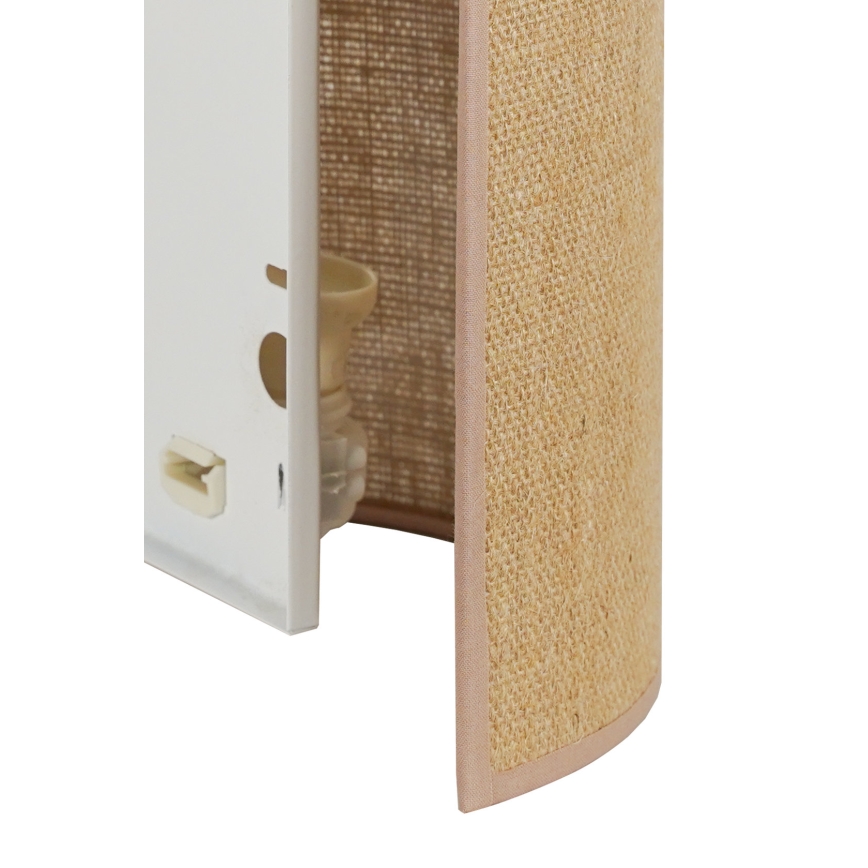 Duolla - Nástenné svietidlo YUTE 1xE27/15W/230V pr. 20 cm hnedá
