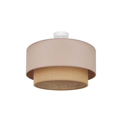 Duolla - Prisadený luster  BOHO 1xE27/15W/230V pr. 45 cm béžová/hnedá
