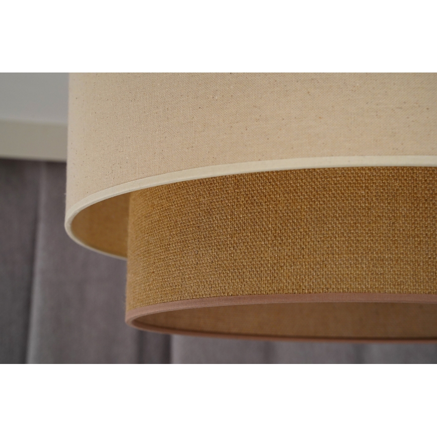 Duolla - Prisadený luster BOHO 1xE27/15W/230V pr. 45 cm krémová/hnedá