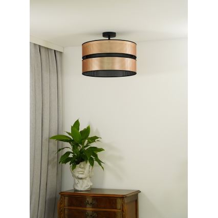 Duolla - Prisadený luster COPPER SHINY 1xE27/15W/230V pr. 40 cm medená/čierna