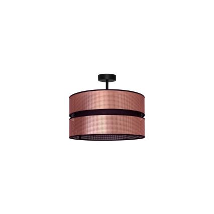 Duolla - Prisadený luster COPPER SHINY 1xE27/15W/230V pr. 40 cm medená/čierna