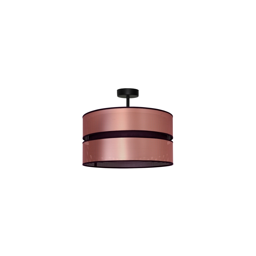 Duolla - Prisadený luster COPPER SHINY 1xE27/15W/230V pr. 40 cm medená/čierna