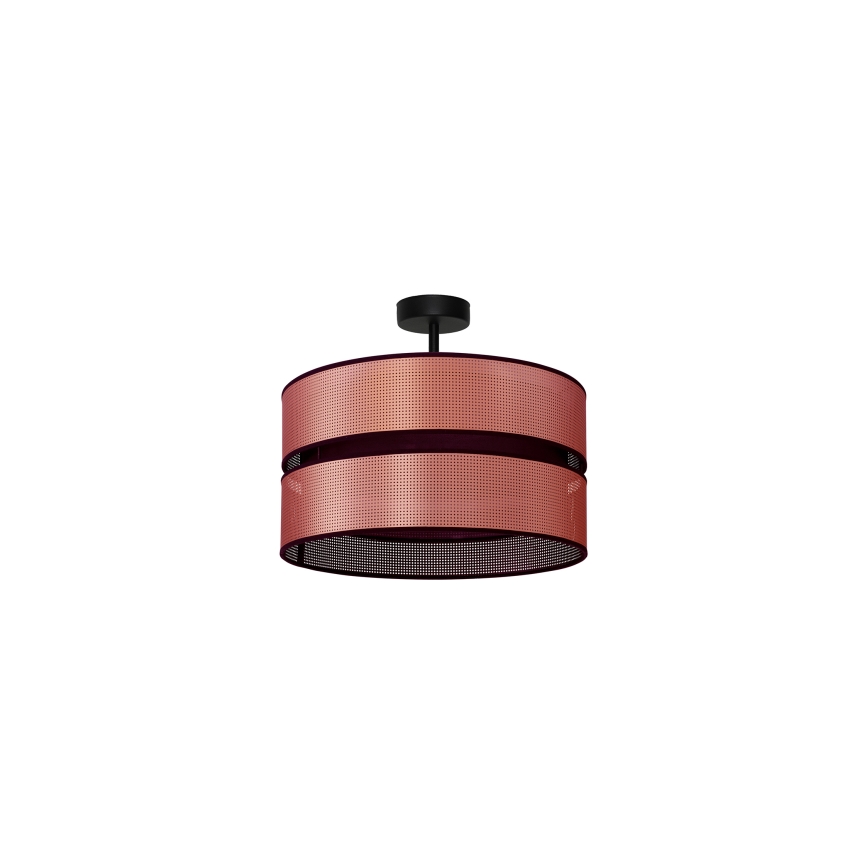 Duolla - Prisadený luster COPPER SHINY 1xE27/15W/230V pr. 40 cm medená/čierna