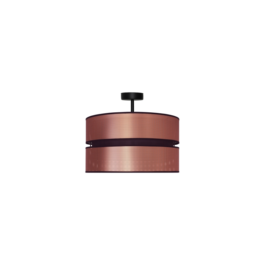 Duolla - Prisadený luster COPPER SHINY 1xE27/15W/230V pr. 40 cm medená/čierna