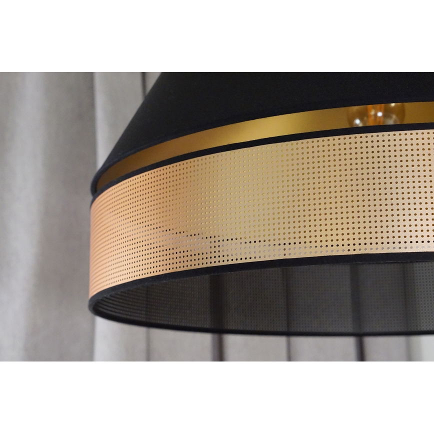 Duolla - Prisadený luster COPPER SHINY 1xE27/15W/230V pr. 60 cm čierna/medená