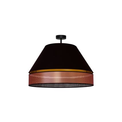 Duolla - Prisadený luster COPPER SHINY 1xE27/15W/230V pr. 60 cm čierna/medená