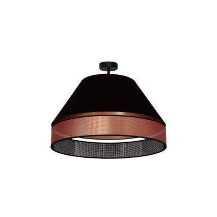 Duolla - Prisadený luster COPPER SHINY 1xE27/15W/230V pr. 60 cm čierna/medená