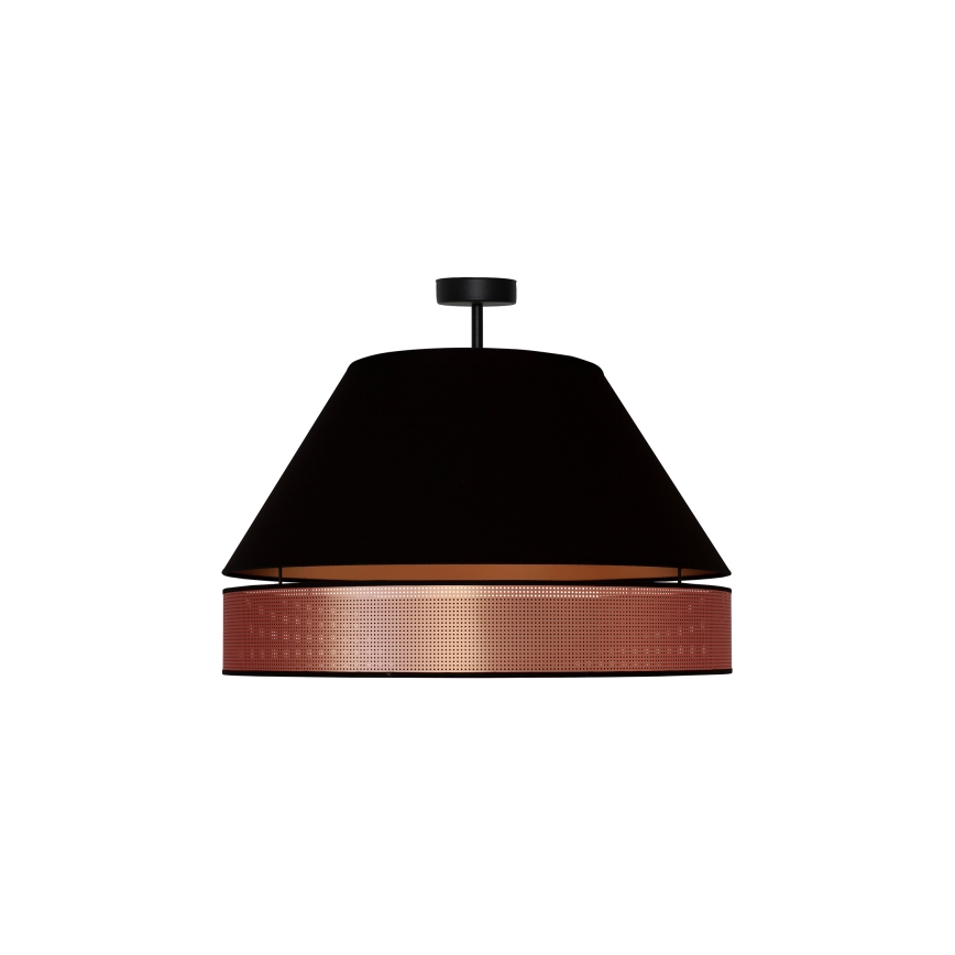 Duolla - Prisadený luster COPPER SHINY 1xE27/15W/230V pr. 60 cm čierna/medená