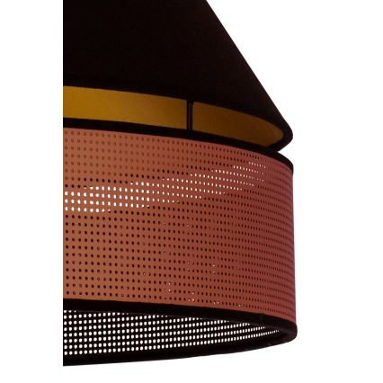 Duolla - Prisadený luster COPPER SHINY 1xE27/15W/230V pr. 60 cm čierna/medená