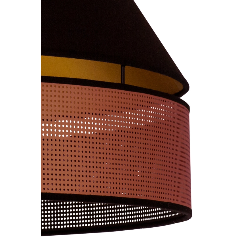 Duolla - Prisadený luster COPPER SHINY 1xE27/15W/230V pr. 60 cm čierna/medená