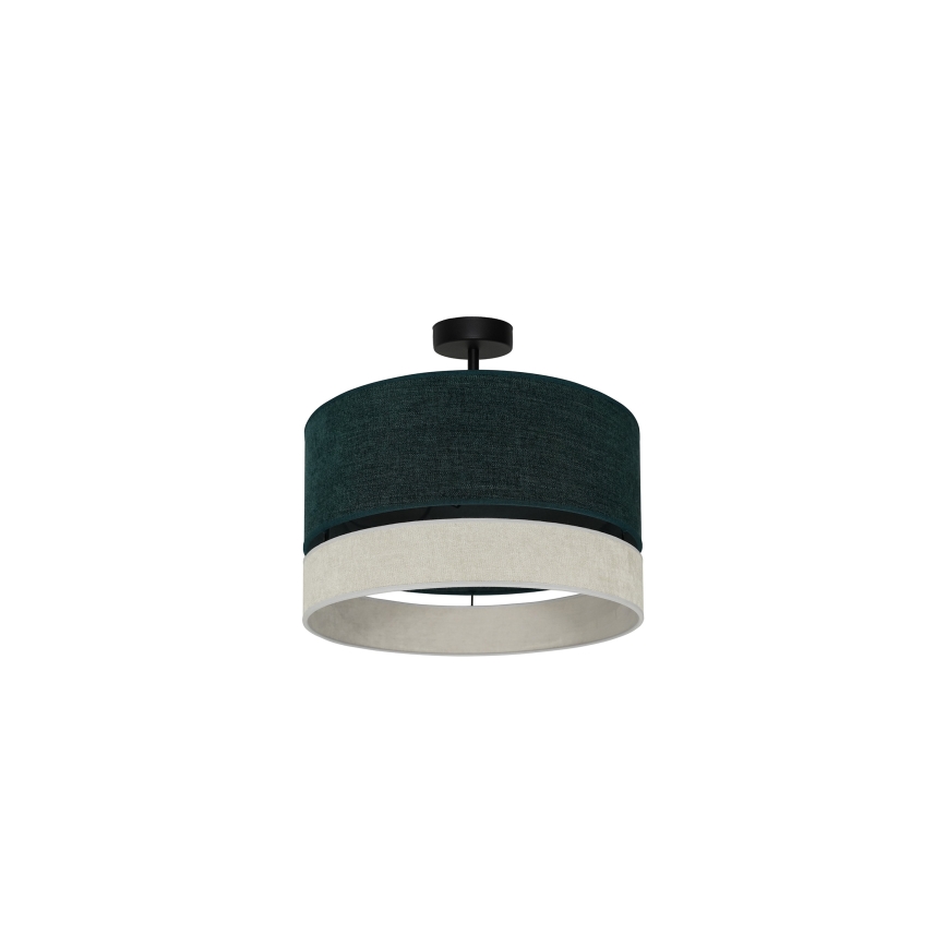 Duolla - Prisadený luster DOUBLE 1xE27/15W/230V pr. 40 cm zelená/šedá