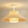 Duolla - Prisadený luster RIO RATTAN 1xE27/15W/230V pr. 45 cm béžová/ratan