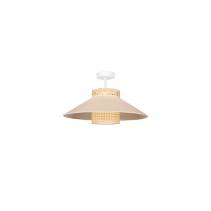 Duolla - Prisadený luster RIO RATTAN 1xE27/15W/230V pr. 45 cm béžová/ratan