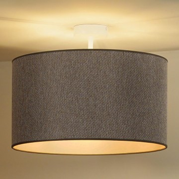 Duolla - Prisadený luster ROLLER ECO RECYCLING 1xE27/15W/230V pr. 45 cm hnedá