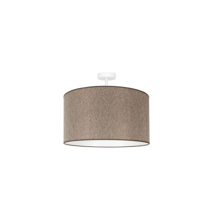 Duolla - Prisadený luster ROLLER ECO RECYCLING 1xE27/15W/230V pr. 45 cm hnedá