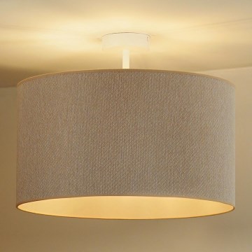Duolla - Prisadený luster ROLLER ECO RECYCLING 1xE27/15W/230V pr. 45 cm krémová