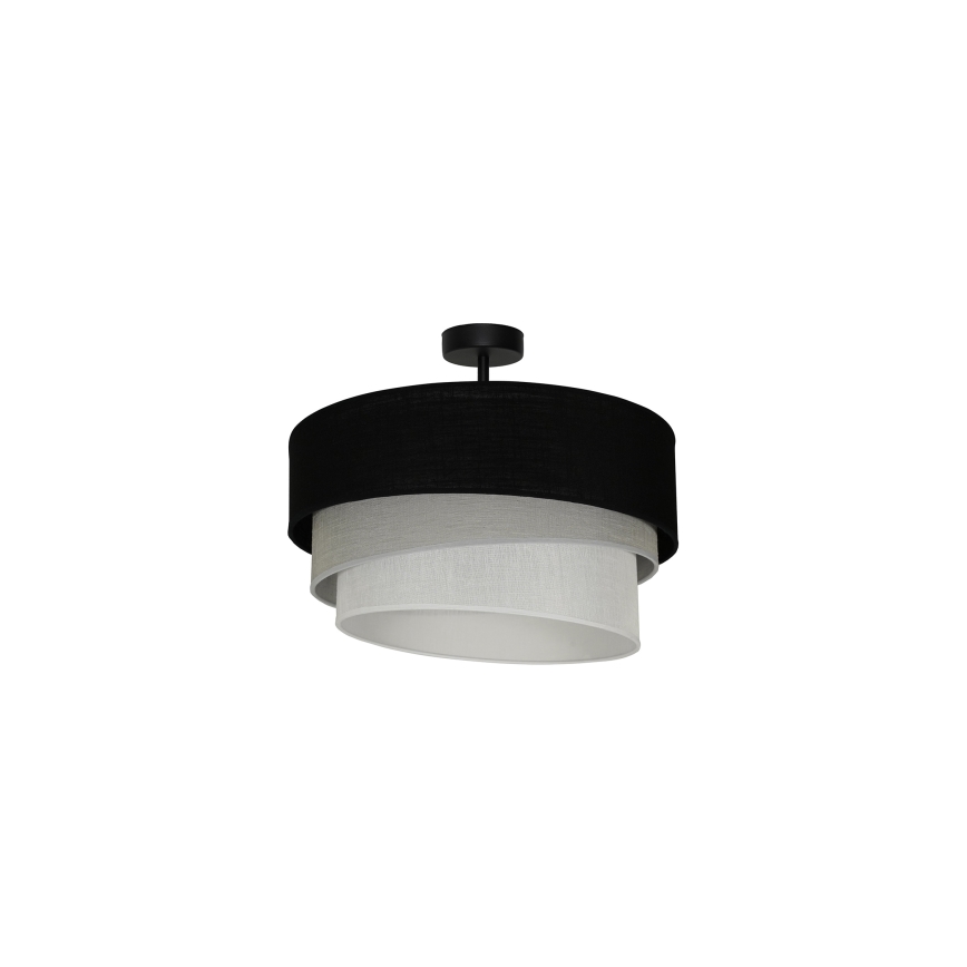 Duolla - Prisadený luster TRIO 1xE27/15W/230V pr. 45 cm čierna/šedá/biela