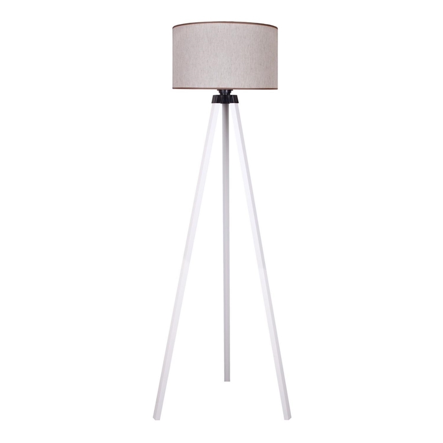Duolla - Stojacia lampa 1xE27/60W/230V pr. 44 cm béžová/biela
