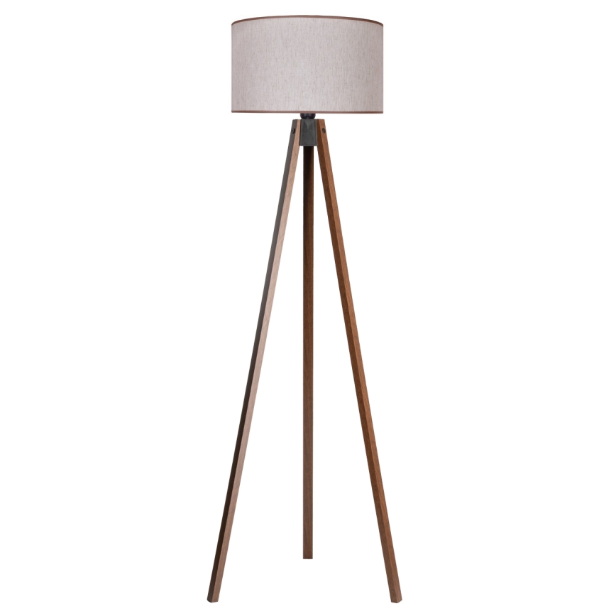 Duolla - Stojacia lampa 1xE27/60W/230V pr. 44 cm béžová/wenge