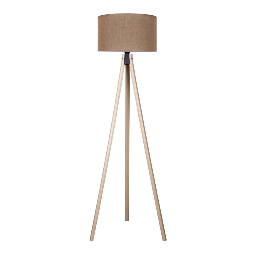 Duolla - Stojacia lampa 1xE27/60W/230V pr. 44 cm hnedá/béžová